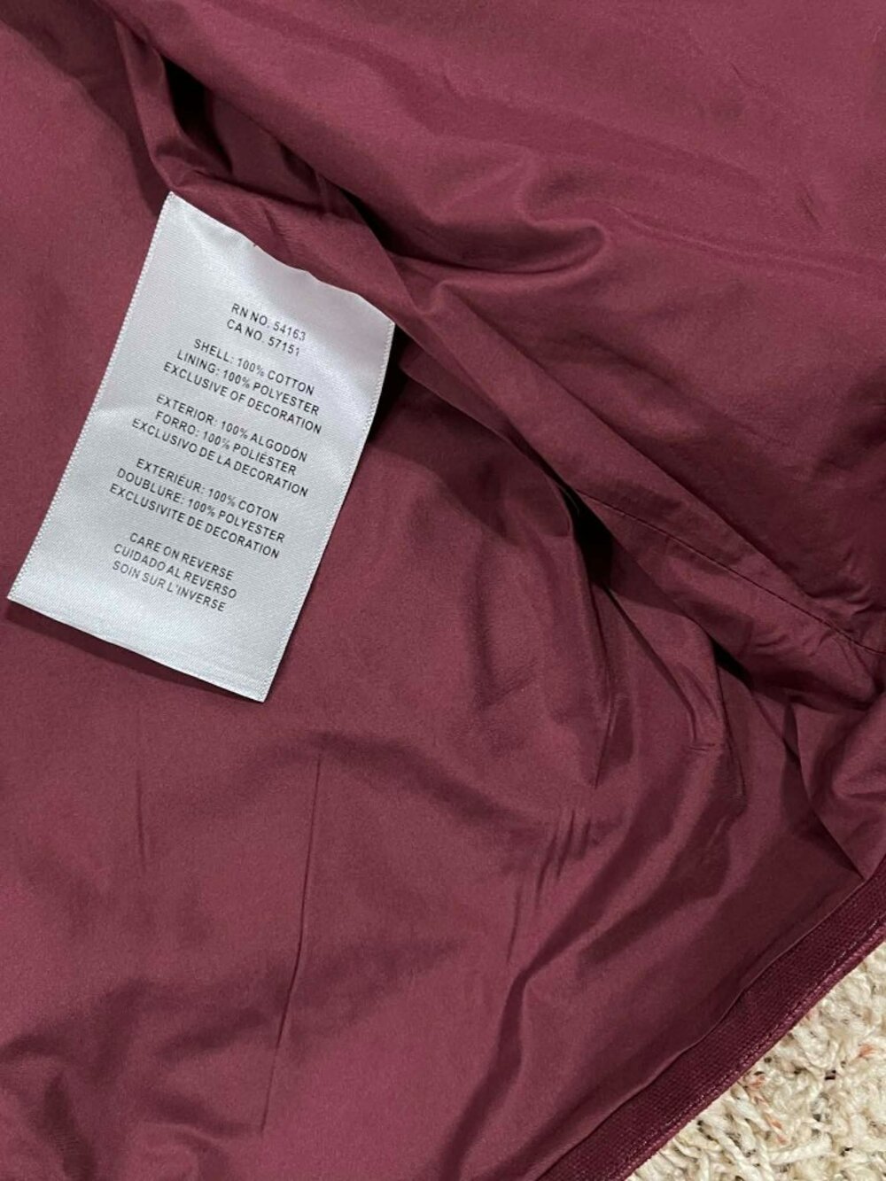 Levi's Women's Shorty Barn Canvas Jacket Dark Red, Size XL (New) - Picture 14 of 16